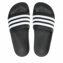 Mules Et Sandales Mules / Sandales De Bain Adidas - Adilette 280647 Black1/Wht/Black1 Noir -Chaussures Femme Soldes 0000198505585 7 az