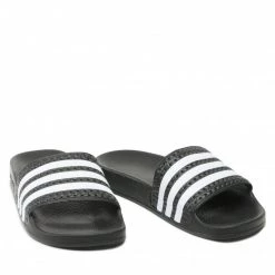 Mules Et Sandales Mules / Sandales De Bain Adidas - Adilette 280647 Black1/Wht/Black1 Noir -Chaussures Femme Soldes 0000198505585 8 az