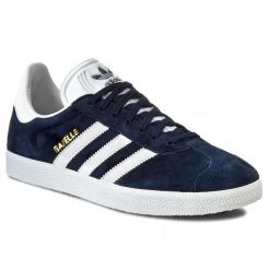 Chaussures Basses Chaussures Adidas - Gazelle BB5478 Conavy/White/Goldmt Bleu Marine