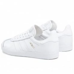Chaussures Basses Chaussures Adidas - Gazelle BB5498 Ftwwht/Ftwwht/Goldmt Blanc -Chaussures Femme Soldes 0000199267376 02 wj