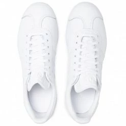 Chaussures Basses Chaussures Adidas - Gazelle BB5498 Ftwwht/Ftwwht/Goldmt Blanc -Chaussures Femme Soldes 0000199267376 03 wj