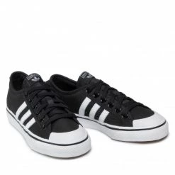 Chaussures De Sport Chaussures Adidas - Nizza CQ2332 Cblack/Ftwwht/Ftwwht Noir -Chaussures Femme Soldes 0000200061795 6