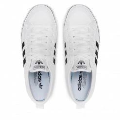 Chaussures De Sport Chaussures Adidas - Nizza CQ2333 Ftwwht/Cblack/Ftwwht Blanc -Chaussures Femme Soldes 0000200061832 mt 06