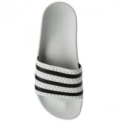 Mules Et Sandales Mules / Sandales De Bain Adidas - Adilette 280648 White/None/White Blanc -Chaussures Femme Soldes 0000200073392 04 ws