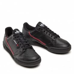 Chaussures Basses Chaussures Adidas - Continental 80 G27707 Cblack/Scarle/Conavy Noir -Chaussures Femme Soldes 0000200855547 1 1 1