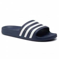 Mules Et Sandales Mules / Sandales De Bain Adidas - Adilette Aqua F35542 Dkblue/Ftwwht/Dkblue Bleu Marine