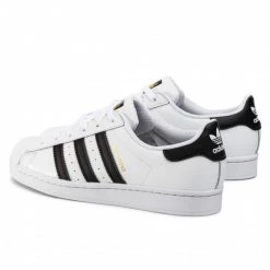 Chaussures Basses Chaussures Adidas - Superstar EG4958 Ftwwht/Cblack/Ftwwht Blanc -Chaussures Femme Soldes 0000206693594 04 jc