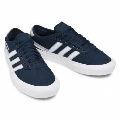 Chaussures De Sport Chaussures Adidas - Delpala FY9311 Conavy/Ftwwht/Grefou Bleu Marine -Chaussures Femme Soldes 0000207773288 05 rz