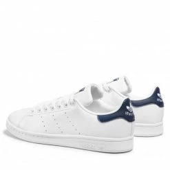 Chaussures De Sport Chaussures Adidas - Stan Smith FX5501 Ftwwht/Ftwwht/Conavy Blanc -Chaussures Femme Soldes 0000207773479 02 ks 1 1