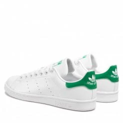 Chaussures De Sport Chaussures Adidas - Stan Smith FX5502 Ftwwht/Ftwwht/Green Blanc -Chaussures Femme Soldes 0000207773493 04 ki 1