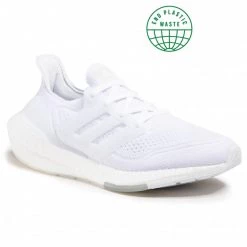 Chaussures De Sport Chaussures Adidas - Ultraboost 21 FY0379 Ftwwht/Ftwwht/Grethr Blanc