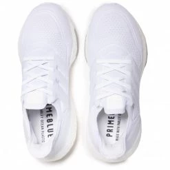 Chaussures De Sport Chaussures Adidas - Ultraboost 21 FY0379 Ftwwht/Ftwwht/Grethr Blanc -Chaussures Femme Soldes 0000207777491 03 sw