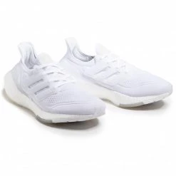 Chaussures De Sport Chaussures Adidas - Ultraboost 21 FY0379 Ftwwht/Ftwwht/Grethr Blanc -Chaussures Femme Soldes 0000207777491 04 sw