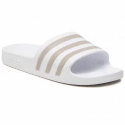 Mules Et Sandales Mules / Sandales De Bain Adidas - Adilette Aqua EF1730 Ftwwht/Plamet/Ftwwht Blanc