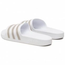 Mules Et Sandales Mules / Sandales De Bain Adidas - Adilette Aqua EF1730 Ftwwht/Plamet/Ftwwht Blanc -Chaussures Femme Soldes 0000207779891 04 ki