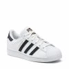 Chaussures De Sport Chaussures Adidas - Superstar Vegan FW2295 Ftwwht/Cblack/Green Blanc