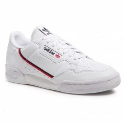 Chaussures Basses Chaussures Adidas - Continental 80 Vegan FW2336 Ftwwht/Conavy/Scarle Blanc