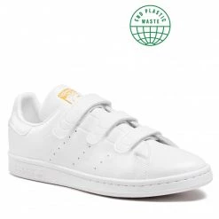 Chaussures De Sport Chaussures Adidas - Stan Smith Cf FX5508 Ftwwht/Ftwwht/Goldmt Blanc