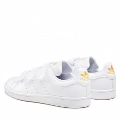 Chaussures De Sport Chaussures Adidas - Stan Smith Cf FX5508 Ftwwht/Ftwwht/Goldmt Blanc -Chaussures Femme Soldes 0000208106283 04 pl 1 1