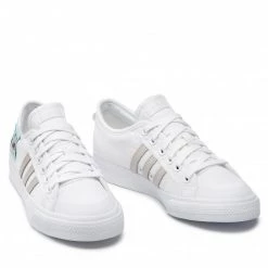 Chaussures De Sport Chaussures Adidas - Nizza GZ8657 Ftwwht/Cbrown/Halmin Blanc -Chaussures Femme Soldes 0000208106337 08 nc 1