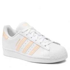 Chaussures De Sport Chaussures Adidas - Superstar H00128 Ftwwht/Gloora/Glopnk Blanc
