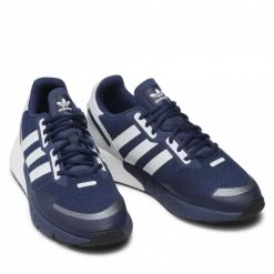 Chaussures De Sport Chaussures Adidas - Zx 1K Boost H68719 Dark Blue / Cloud White / Core Black Bleu Marine -Chaussures Femme Soldes 0000208106559 03 rz 1