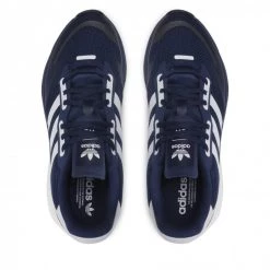 Chaussures De Sport Chaussures Adidas - Zx 1K Boost H68719 Dark Blue / Cloud White / Core Black Bleu Marine -Chaussures Femme Soldes 0000208106559 04 rz 1