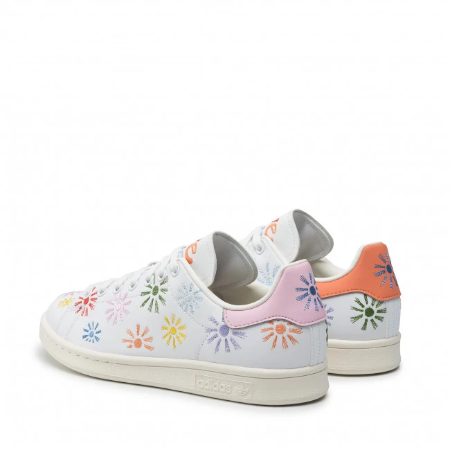 Chaussures De Sport Chaussures Adidas - Stan Smith Pride GW2417 Ftwwht/Trupnk/Owhite Blanc 3 Chaussures De Sport Chaussures Adidas - Stan Smith Pride GW2417 Ftwwht/Trupnk/Owhite Blanc – Image 3