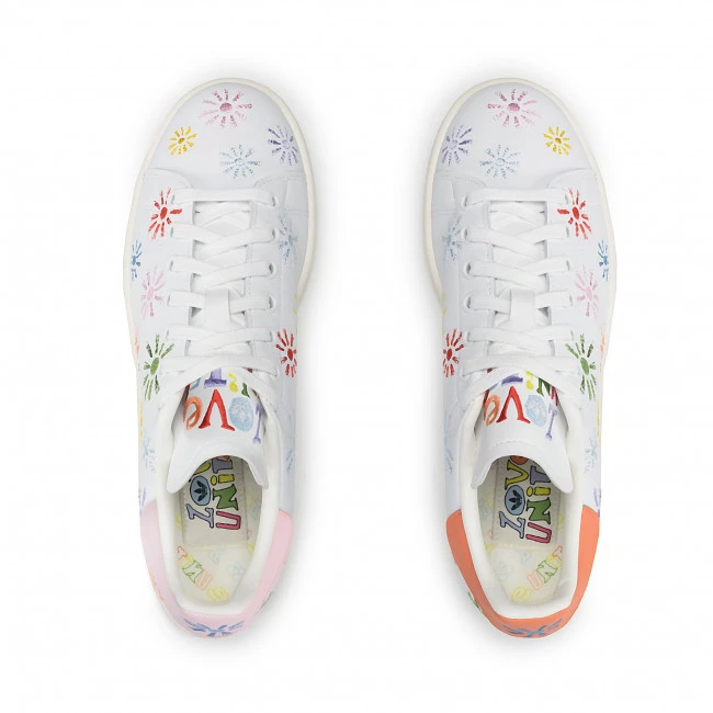 Chaussures De Sport Chaussures Adidas - Stan Smith Pride GW2417 Ftwwht/Trupnk/Owhite Blanc 6 Chaussures De Sport Chaussures Adidas - Stan Smith Pride GW2417 Ftwwht/Trupnk/Owhite Blanc – Image 6