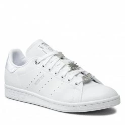 Chaussures De Sport Chaussures Adidas - Stan Smith GZ5988 Ftwwht/Silvmt/Scarle Blanc