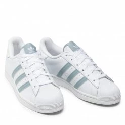 Chaussures De Sport Chaussures Adidas - Superstar GY0977 Ftwwht/Maggre/Goldf Blanc -Chaussures Femme Soldes 0000209021004 03 pa