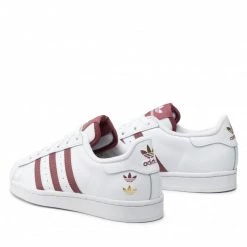 Chaussures De Sport Chaussures Adidas - Superstar GY0976 Ftwwht/Quicri/Goldf Blanc -Chaussures Femme Soldes 0000209021318 02 pl