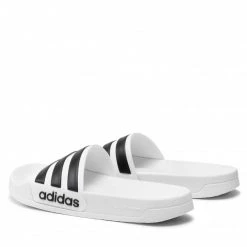 Chaussures De Sport Mules / Sandales De Bain Adidas - Adilette Shower GZ5921 Cloud White/Core Black/Cloud White Blanc -Chaussures Femme Soldes 0000209031607 02 fp
