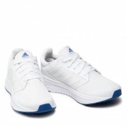 Chaussures De Sport Chaussures Adidas - Galaxy 5 G55774 Cloud White / Cloud White / Core Black Blanc -Chaussures Femme Soldes 0000209033335 03 plj