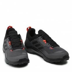 Chaussures De Sport Chaussures Adidas - Terrex AX4 FZ3280 Grey Six / Solar Red / Carbon Gris -Chaussures Femme Soldes 0000209034158 08 rz