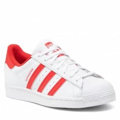 Chaussures De Sport Chaussures Adidas - Superstar GZ3741 Ftwwht/Vivred/Ftwwht Blanc