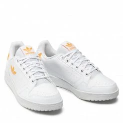 Chaussures De Sport Chaussures Adidas - Ny 90 GV8848 Ftwwht/Ftwwht/Crarus Blanc, Bordeaux -Chaussures Femme Soldes 0000209251982 03 kt