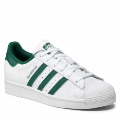 Chaussures De Sport Chaussures Adidas - Superstar GZ3742 Ftwwht/Cgreen/Ftwwht Blanc