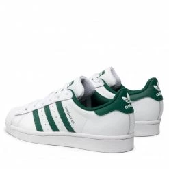 Chaussures De Sport Chaussures Adidas - Superstar GZ3742 Ftwwht/Cgreen/Ftwwht Blanc -Chaussures Femme Soldes 0000209252071 02 kt