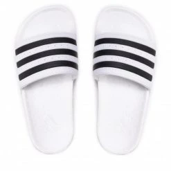 Mules Et Sandales Mules / Sandales De Bain Adidas - Adilette Boost FY8155 Cloud White/Core Black/Cloud White Blanc -Chaussures Femme Soldes 0000209820744 05 ks