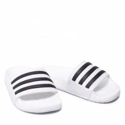 Mules Et Sandales Mules / Sandales De Bain Adidas - Adilette Boost FY8155 Cloud White/Core Black/Cloud White Blanc -Chaussures Femme Soldes 0000209820744 08 ks