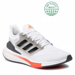 Chaussures De Sport Chaussures Adidas - Eq21 Run H00511 Cloud White/Core Black/Grey Six Blanc