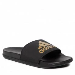 Mules Et Sandales Mules / Sandales De Bain Adidas - Adilette Comfort EG1850 Core Black/Gold Metallic/Core Black Noir