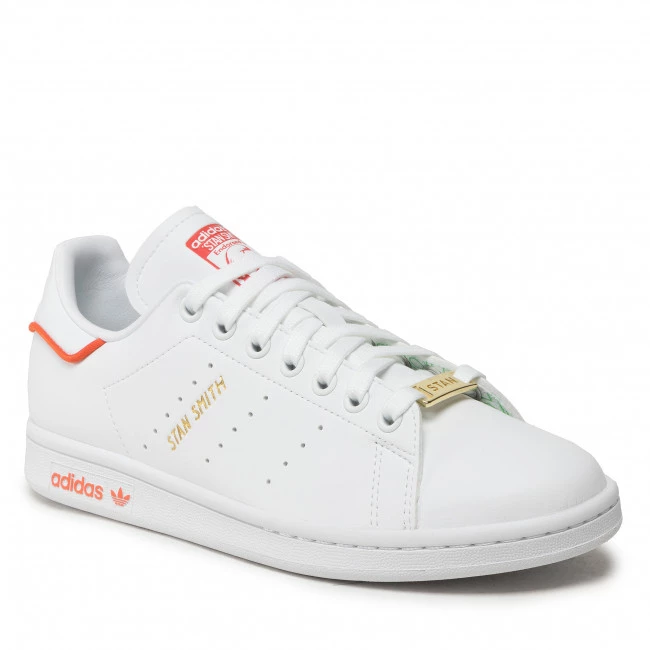 Chaussures Basses Chaussures Adidas - Stan Smith GW0488 Ftwwht/Ftwwht/Green Blanc 1 Chaussures Basses Chaussures Adidas - Stan Smith GW0488 Ftwwht/Ftwwht/Green Blanc