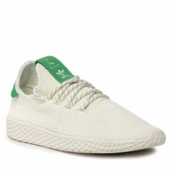 Chaussures De Sport Chaussures Adidas - Tennis Hu GZ3922 Owhite/Green/Cwhite Beige