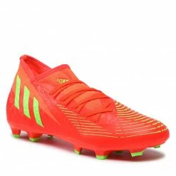 Chaussures De Sport Chaussures Adidas - Predator Edge.3 Fg GW1005 Slred/Tmsogr/Cblack Orange