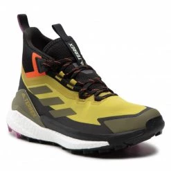 Chaussures De Sport Chaussures Adidas - Terrex Free Hiker 2 Gtx GORE-TEX GV8900 Pulse Olive/Focus Olive/Impact Orange Vert