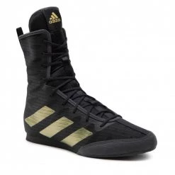 Chaussures De Sport Chaussures Adidas - Box Hog 4 GZ6116 Core Black/Gold Metallic/Grey Six Noir
