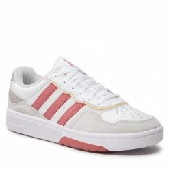 Chaussures De Sport Chaussures Adidas - Courtic GX436 Ftwwht/Wonred/Greone Blanc