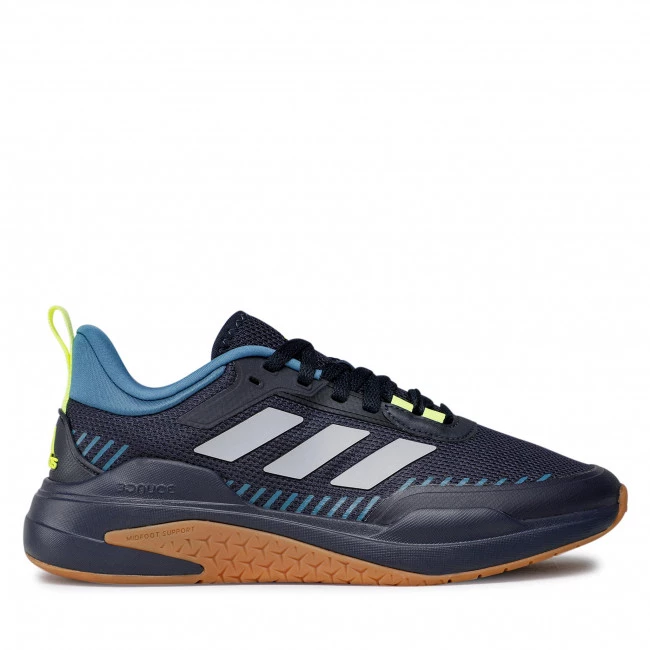 Chaussures De Sport Chaussures Adidas - Trainer V GX0732 Navy Blue/Silver/Fluorescent Yellow Bleu Marine 2 Chaussures De Sport Chaussures Adidas - Trainer V GX0732 Navy Blue/Silver/Fluorescent Yellow Bleu Marine – Image 2